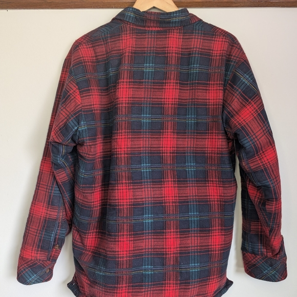Vintage Plaid Flannel Shacket Shirt Jacket Men's Medium - Picture 5 of 6